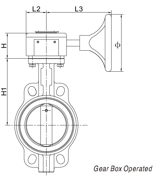 Concentric Wafer Butterfly Valve