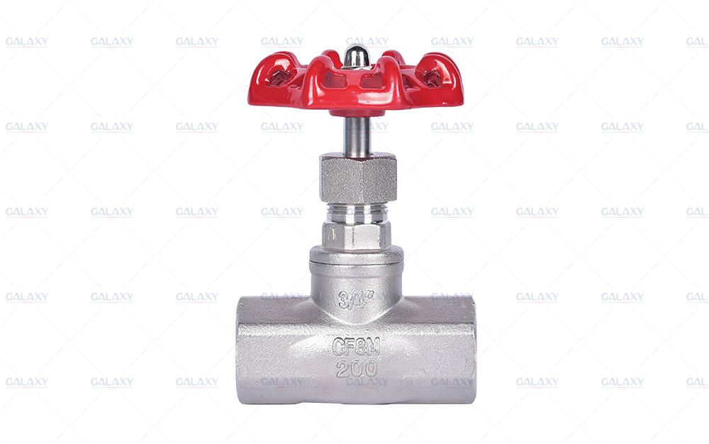 Stainless steel threaded globe valve Fig.6382